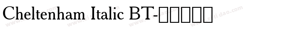 Cheltenham Italic BT字体转换